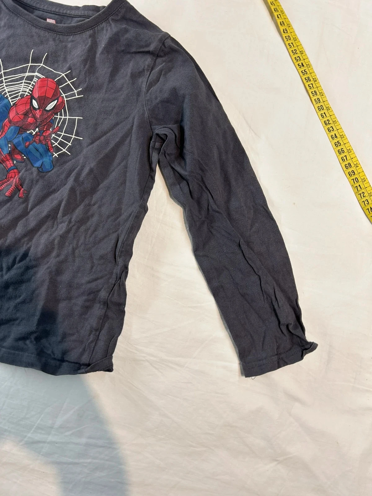 Grijze Spiderman Marvel hoodie blouse maat 8 jaar – photo 3